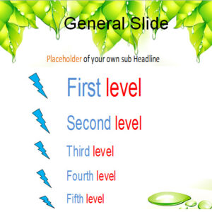 Green Leaf PowerPoint Template Slide 2