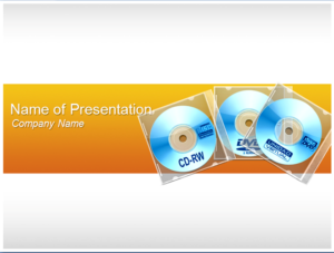 Software CD PowerPoint Template