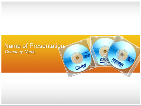 Software CD PowerPoint Template