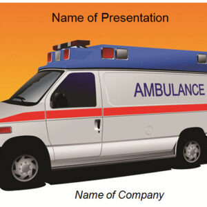 Ambulance PPT Template Slide 1