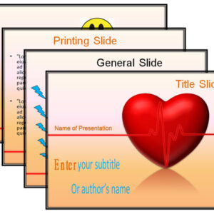 Animated Heart PPT Template 4 Slids