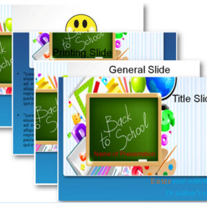 Back to School PPT Template4 Slides