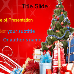 Merry Christmas PowerPoint Template Slide 1