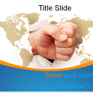 world map PPT template slide 1